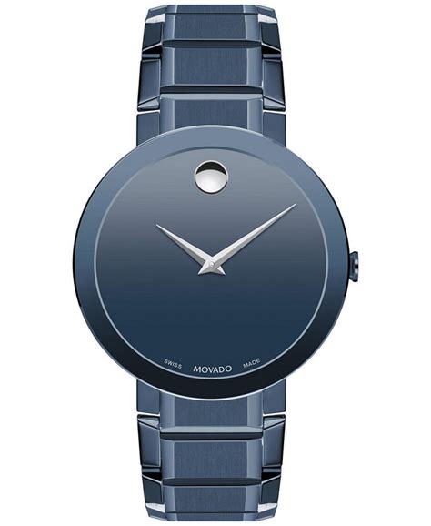 movado blue sapphire watch